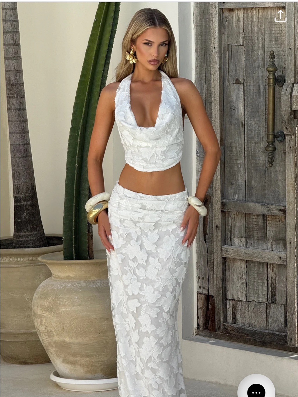 Babyboo 2-Piece Lace Top And Skirt Set